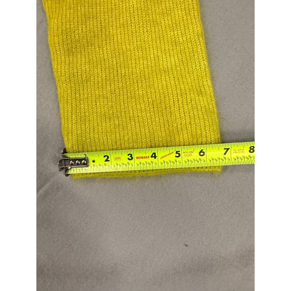 Dkny Sweater Womens L Citronella Wool Blend Knit Funnel Neck Drop Shoulder NWT - Picture 12 of 12